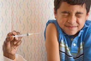 Photo - Boy getting immunized